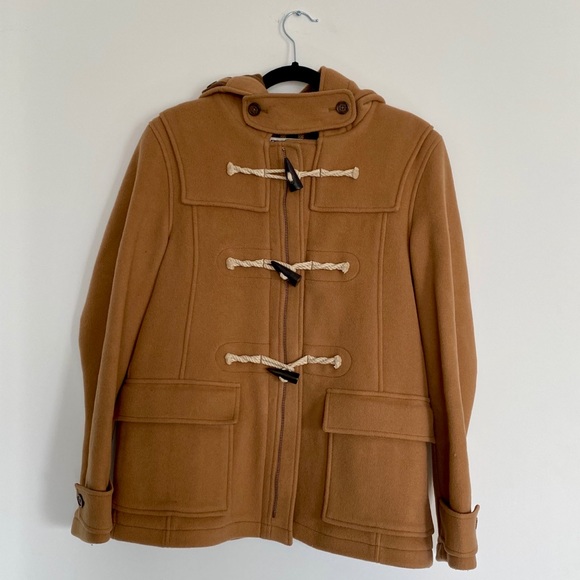 TNA Tan Wool Trench Coat - Picture 1 of 1